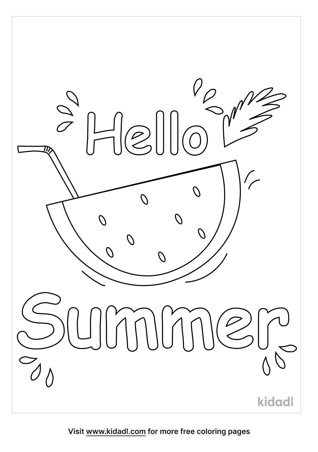 89+ Funtastic Summer Coloring Pages Printable