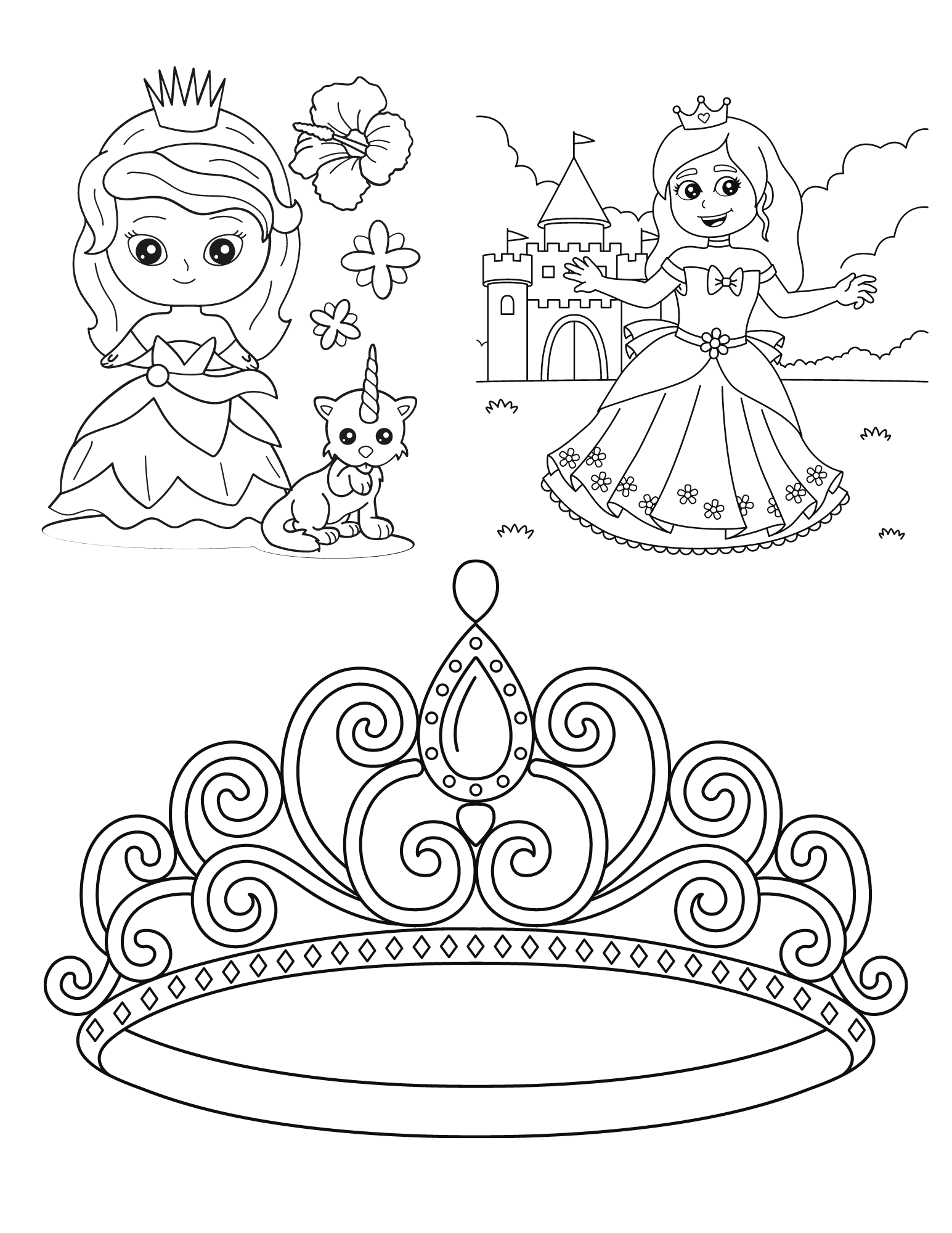 89+ Inspiring Princess Summer Coloring Pages Printable