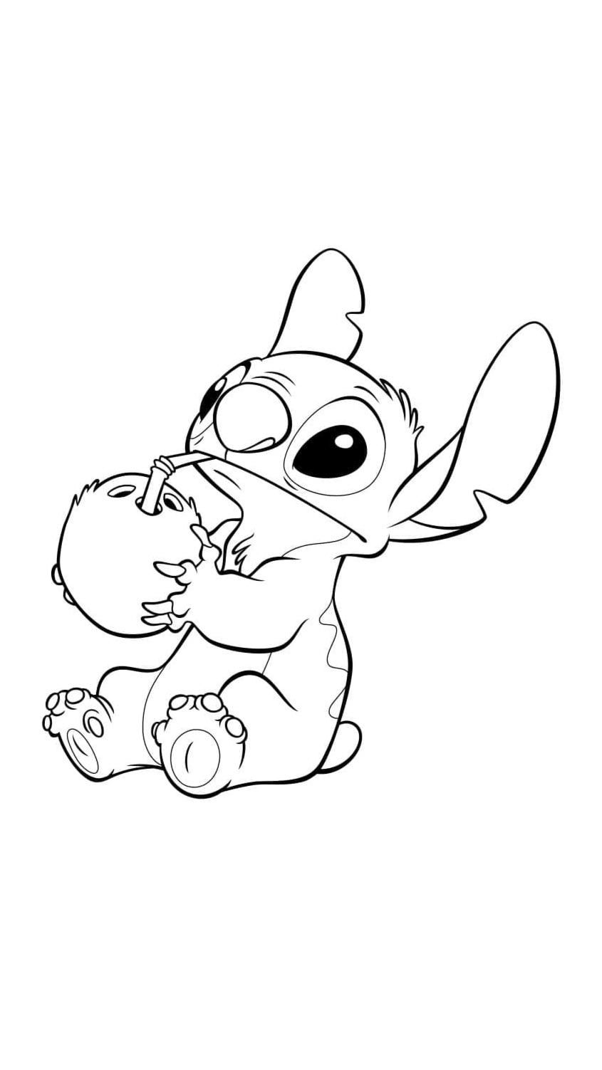 75+ Delightful Cute Stitch Coloring Pages Printable