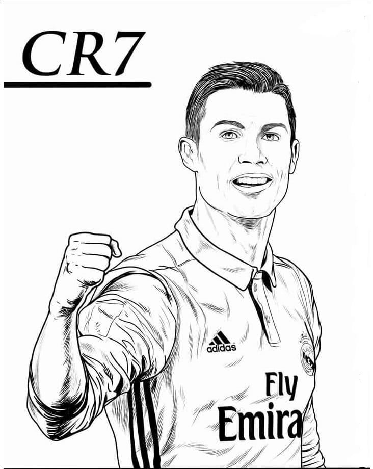 50+ Funtastic Ronaldo Coloring Pages Printable Sheets