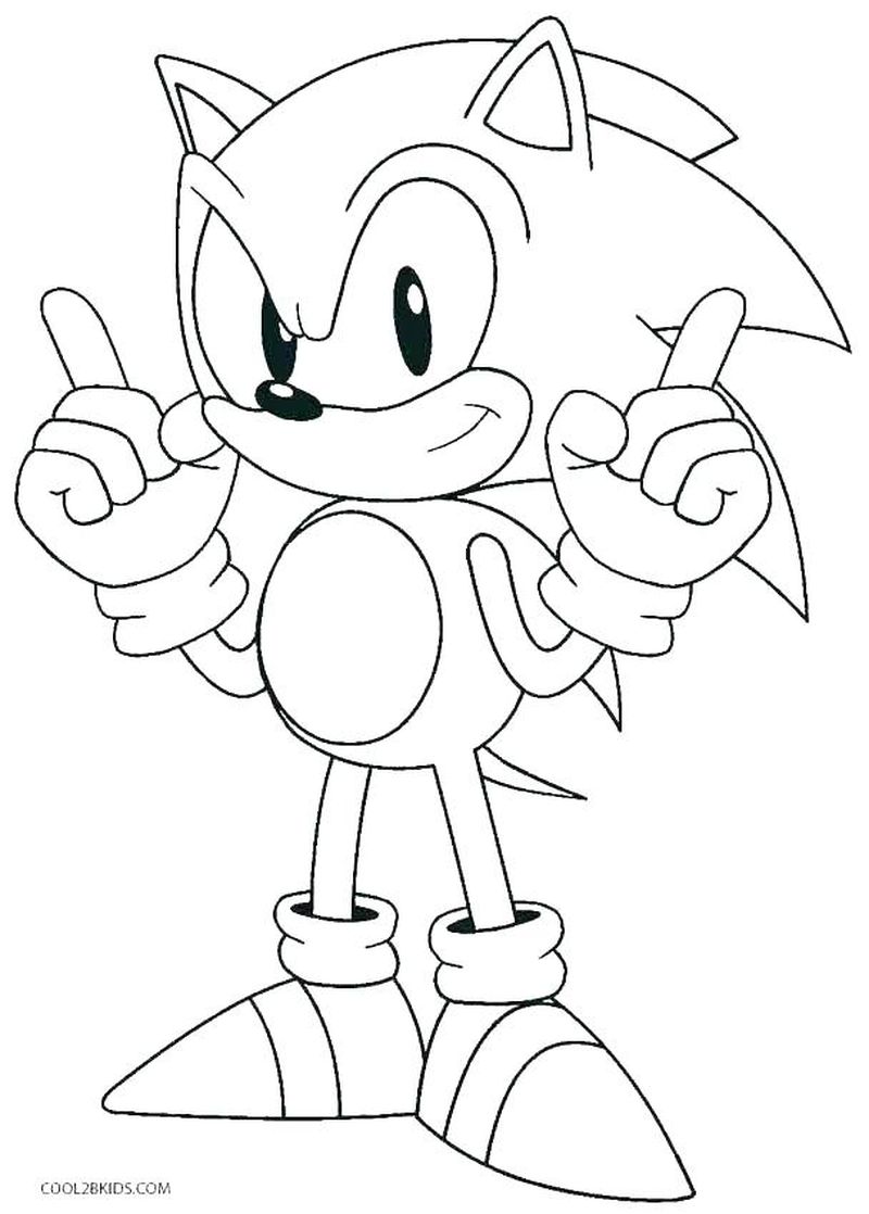 9+ Entertaining Sonic Coloring Pages Printable