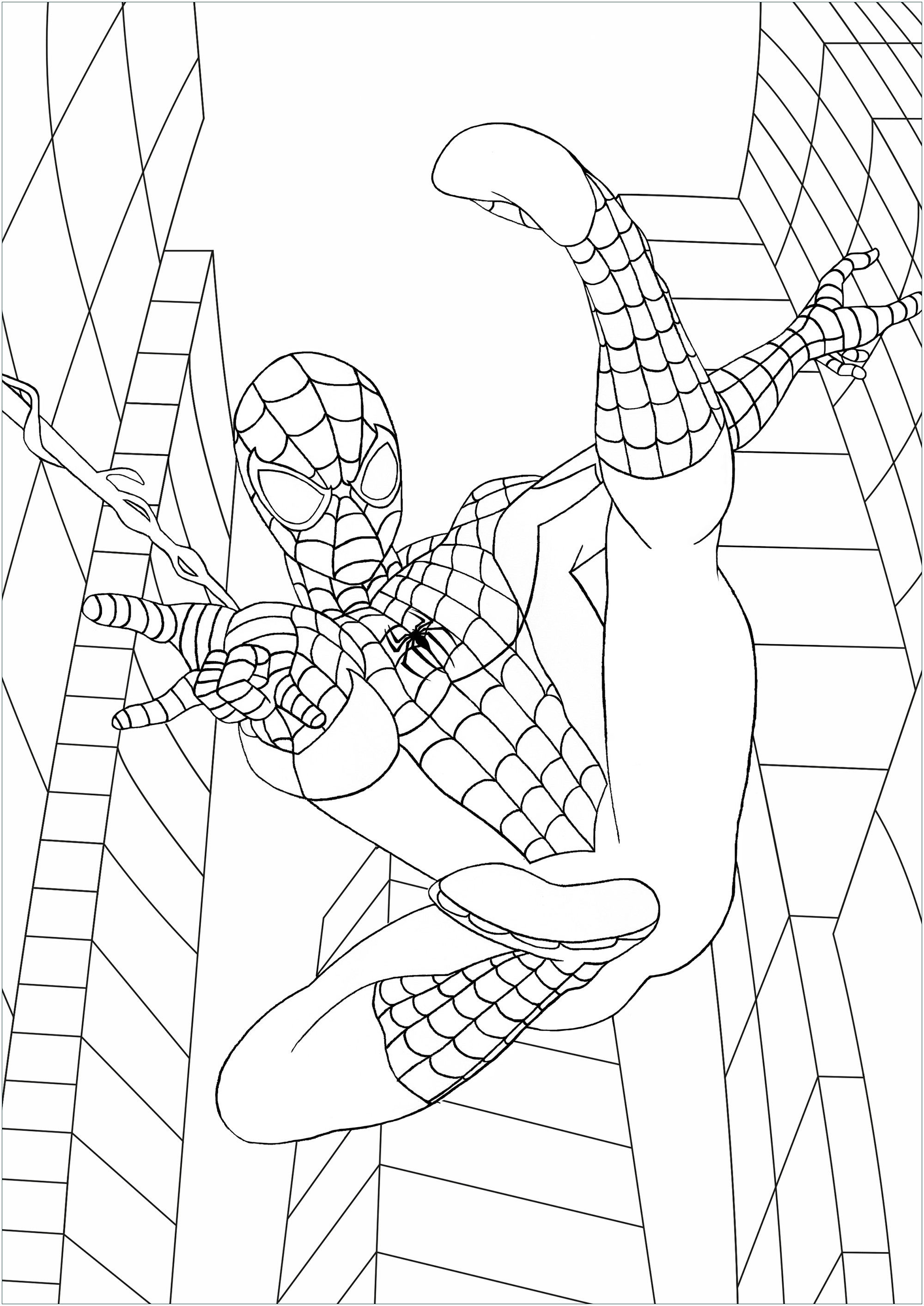 9+ Funtastic Spiderman Coloring Pages Printable