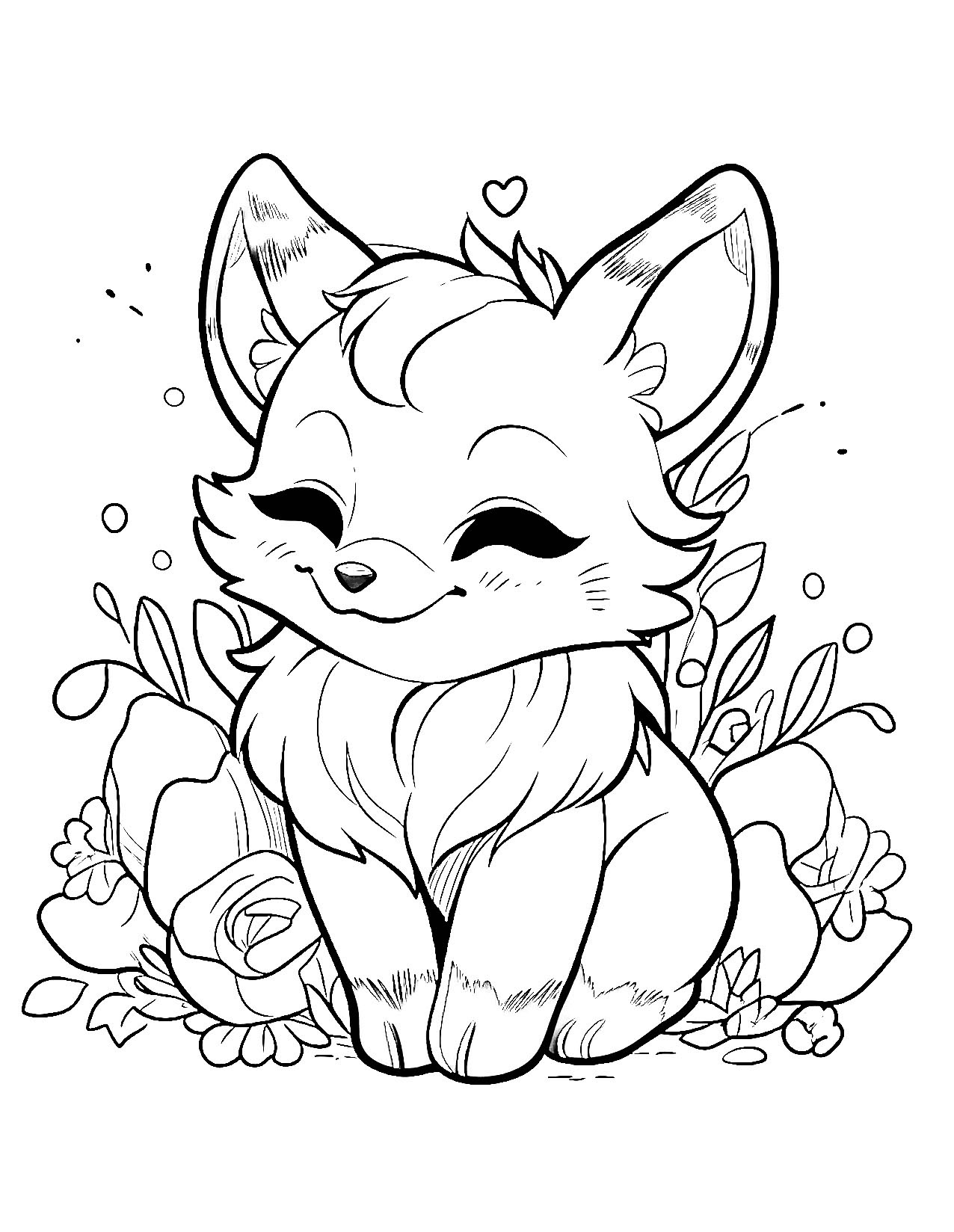 9+ Joyful Fox Coloring Pages Printable