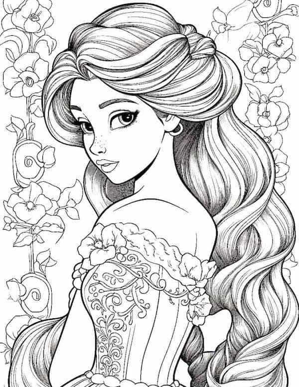 9+ Whimsical Princess Summer Coloring Pages Printable