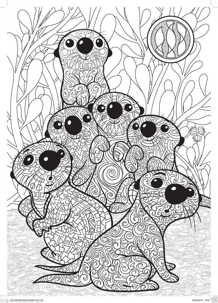 90+ Creative Otter Coloring Pages Printable