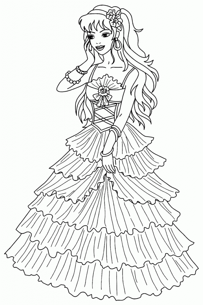 91+ Funtastic Princess Summer Coloring Pages Printable