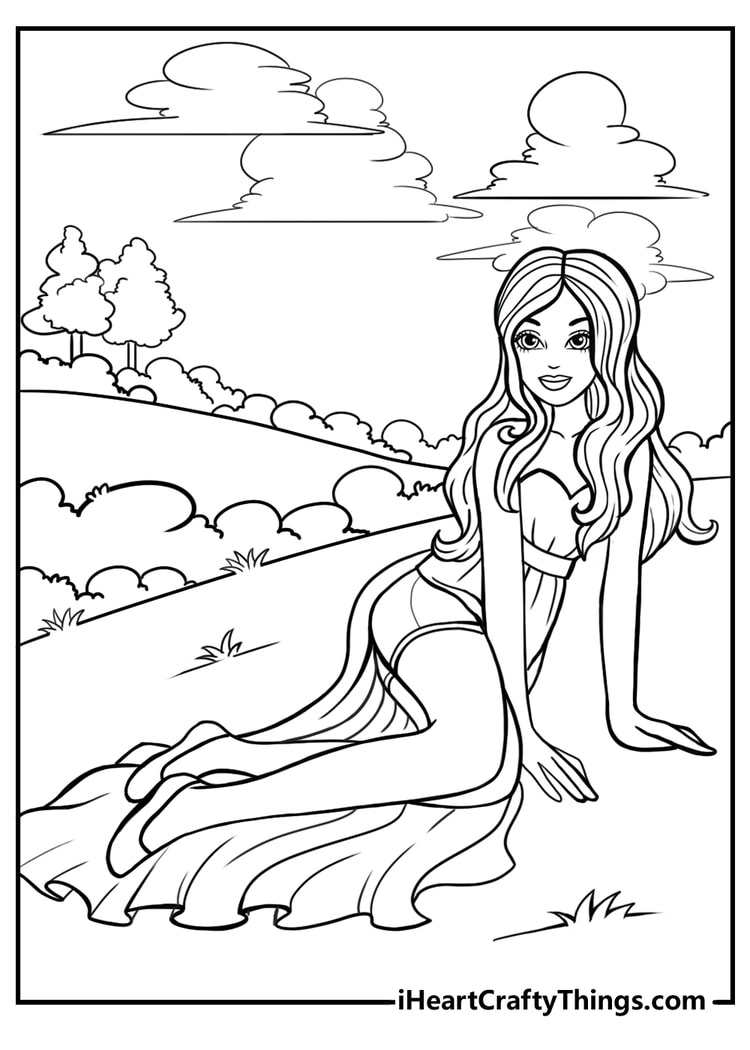 91+ Joyful Princess Summer Coloring Pages Printable