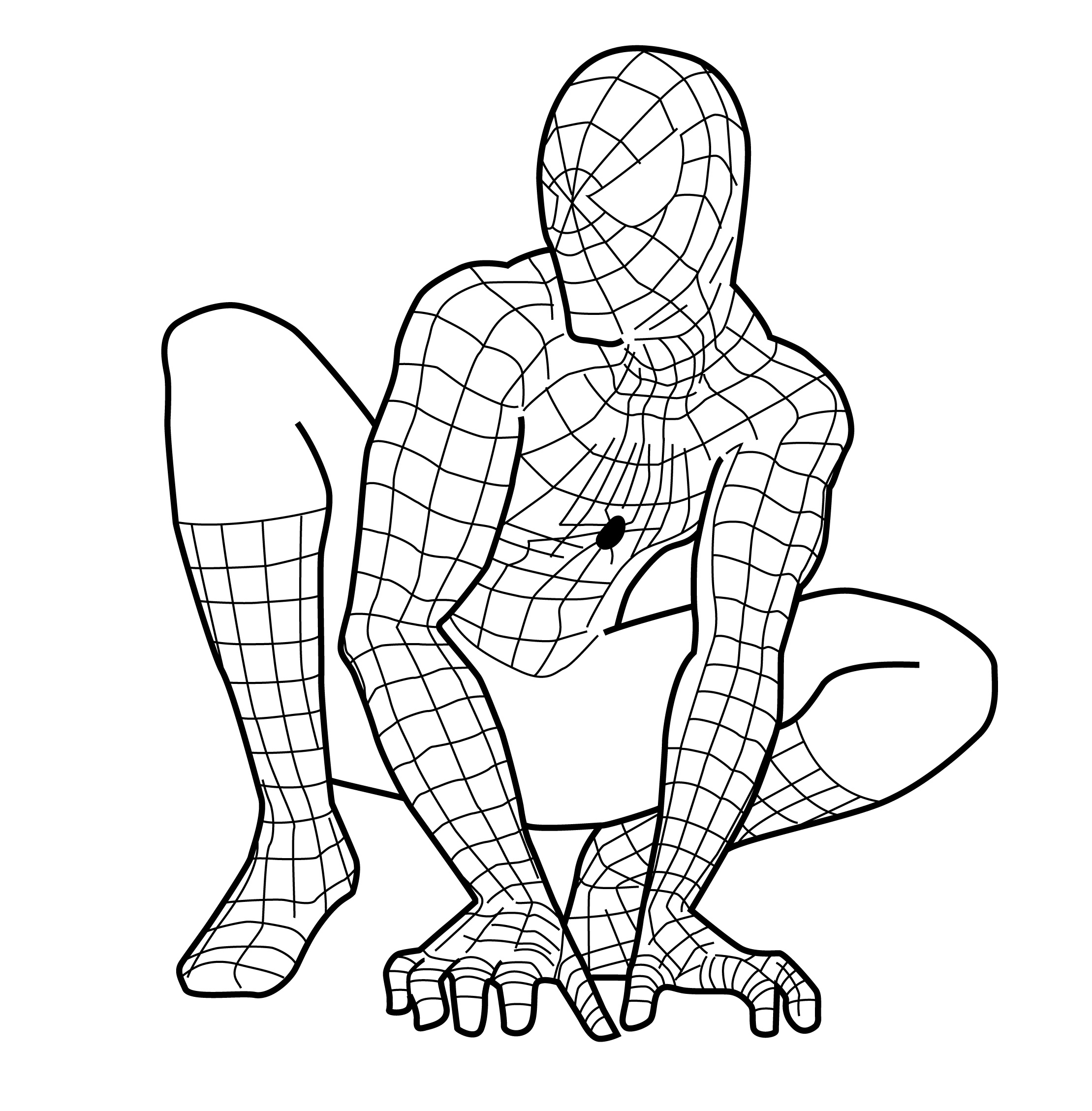 91+ The Best Spiderman Coloring Pages Printable