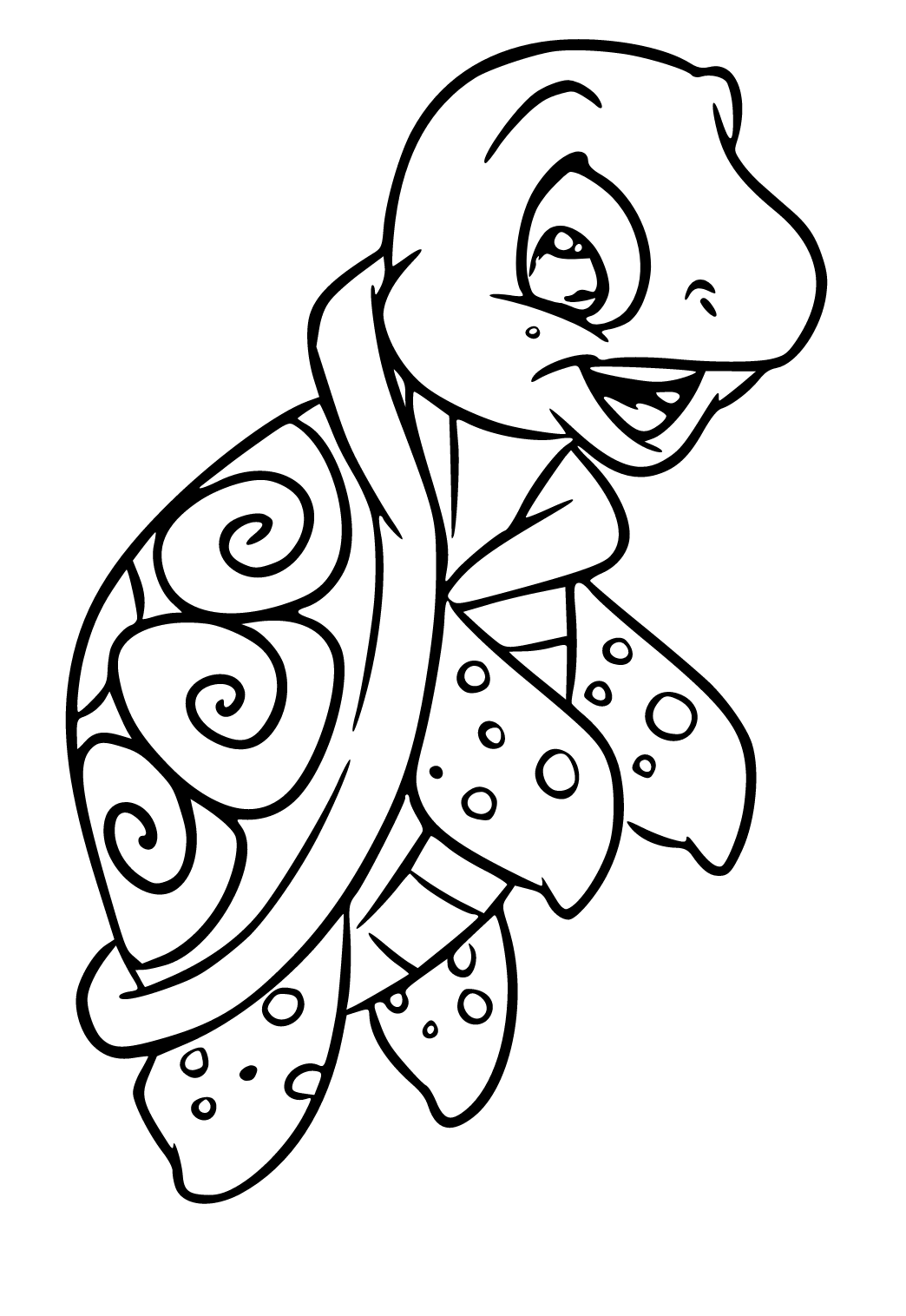 38+ Inspiring Turtle Coloring Pages with Simple Outline