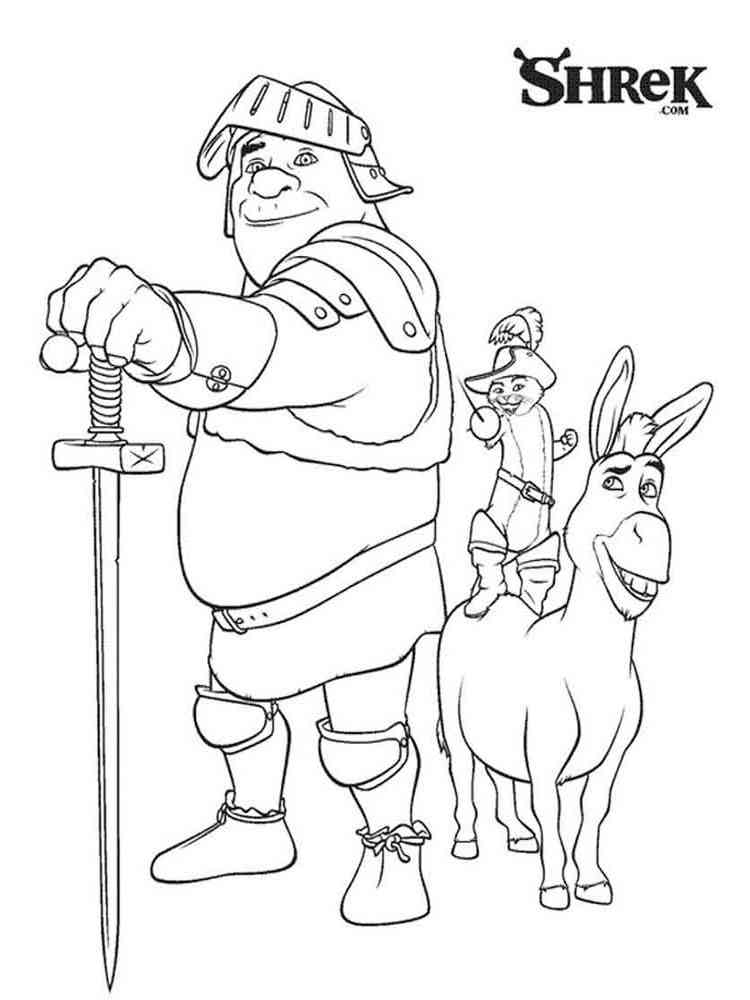 92+ Adorable Shrek Coloring Pages Printable