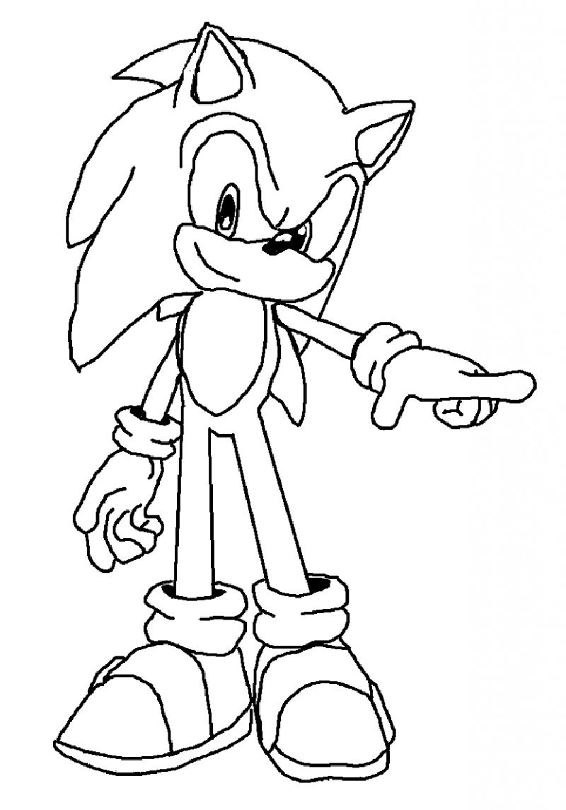 92+ Easy Sonic Coloring Pages Printable