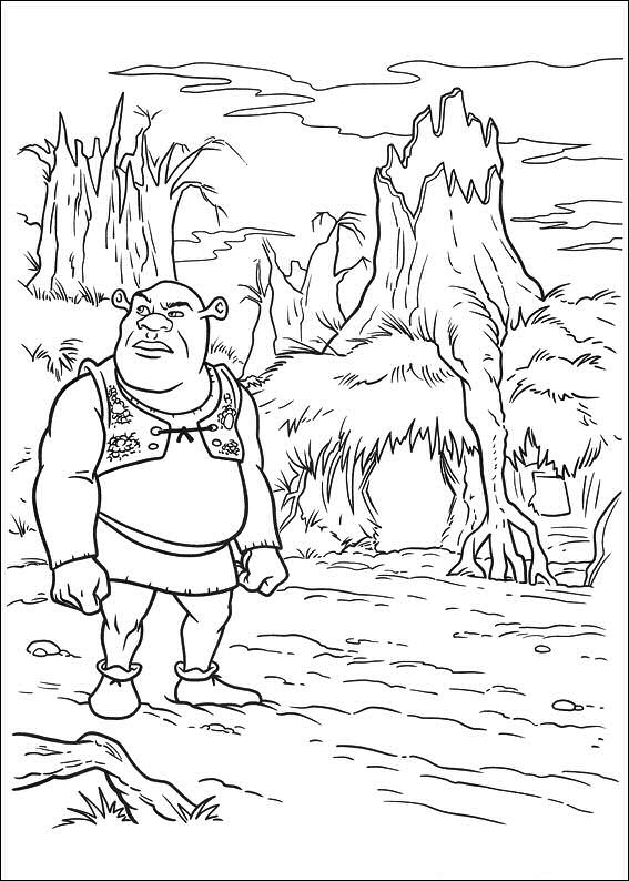 93+ Educational Shrek Coloring Pages Printable