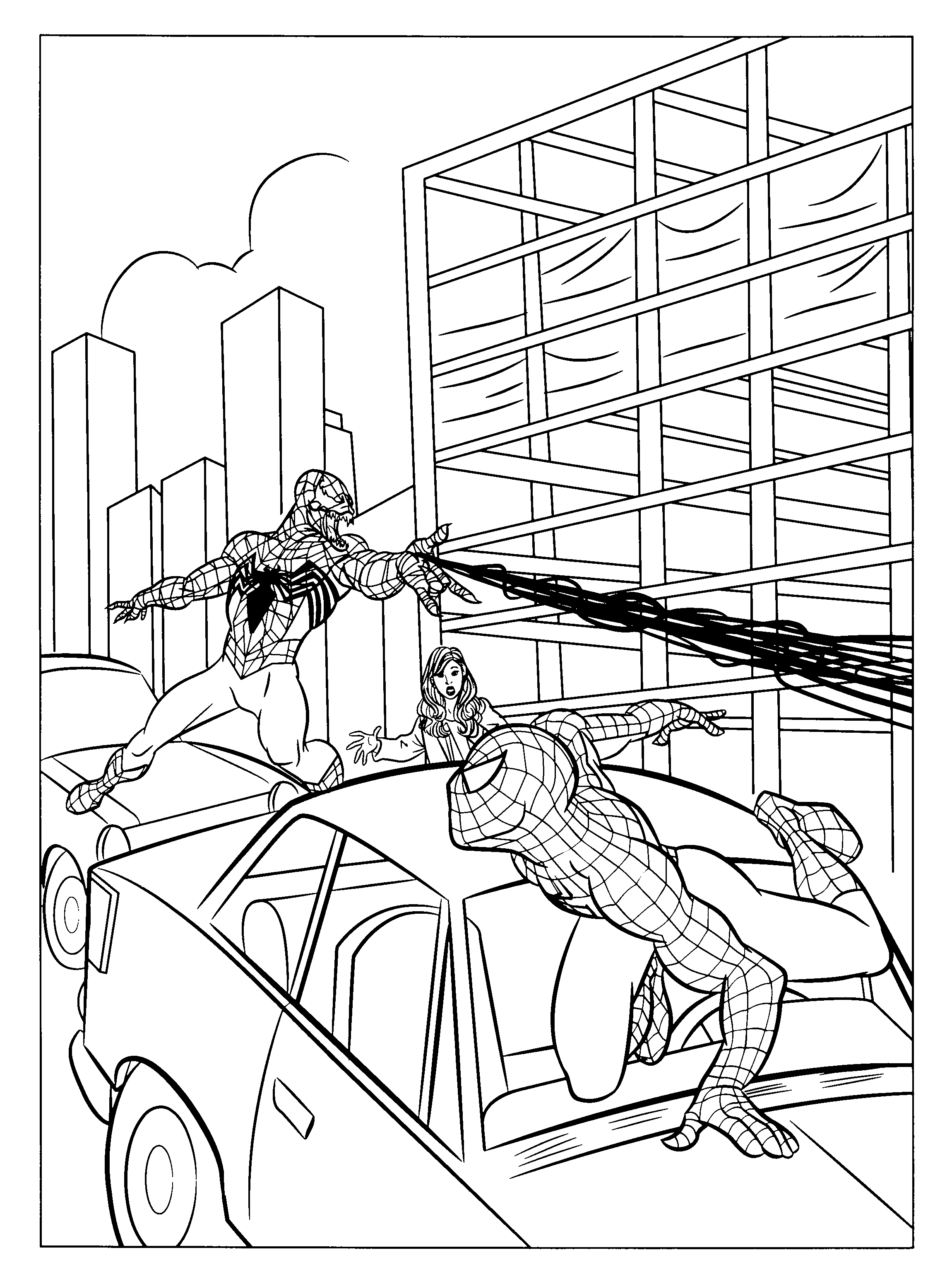 95+ New Spiderman Coloring Pages Printable