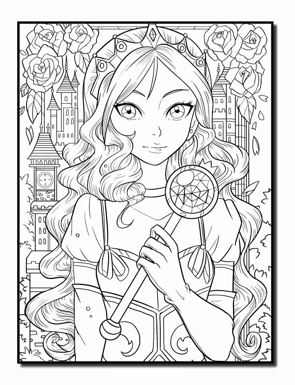 95+ Relaxing Princess Summer Coloring Pages Printable