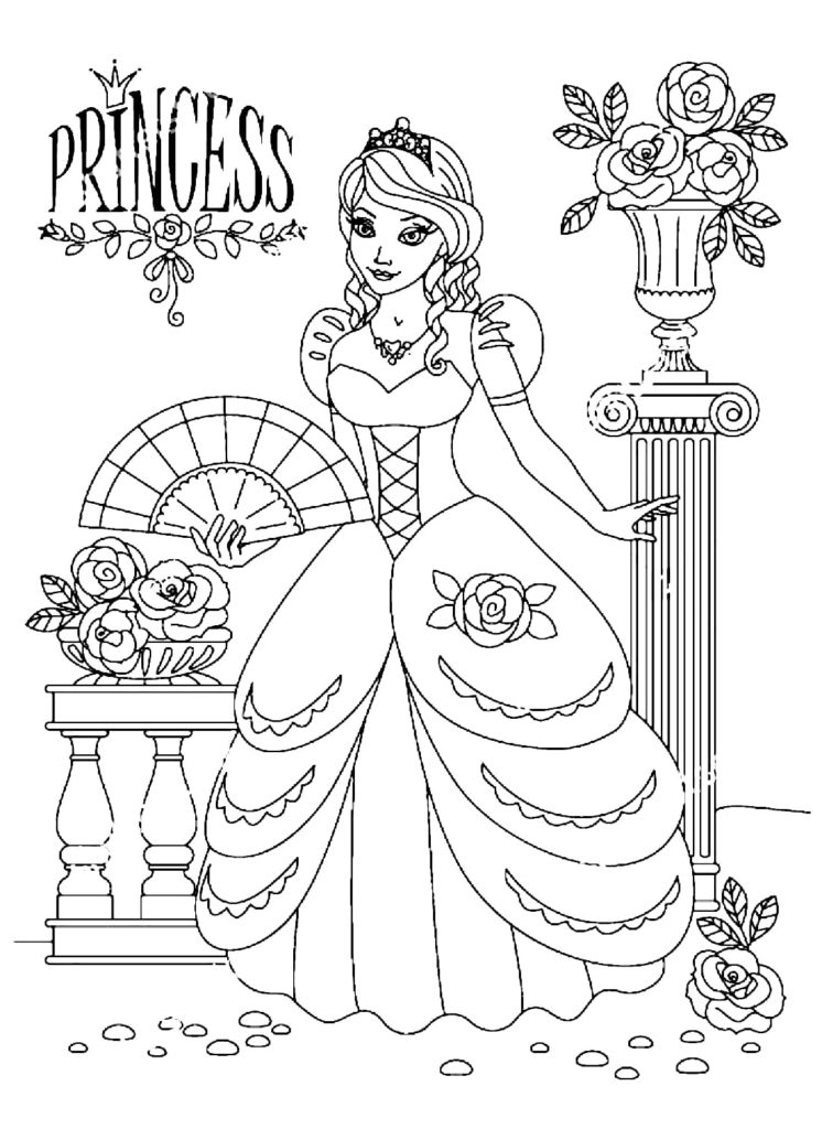 96+ Creative Princess Summer Coloring Pages Printable