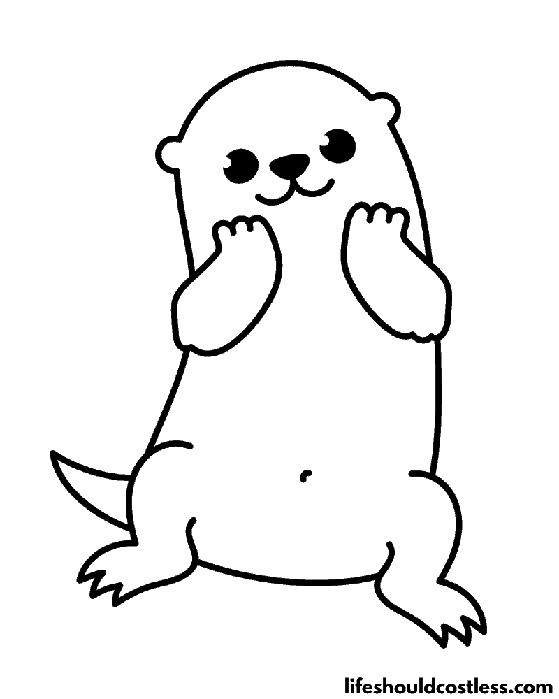 97+ Detailed Otter Coloring Pages Printable