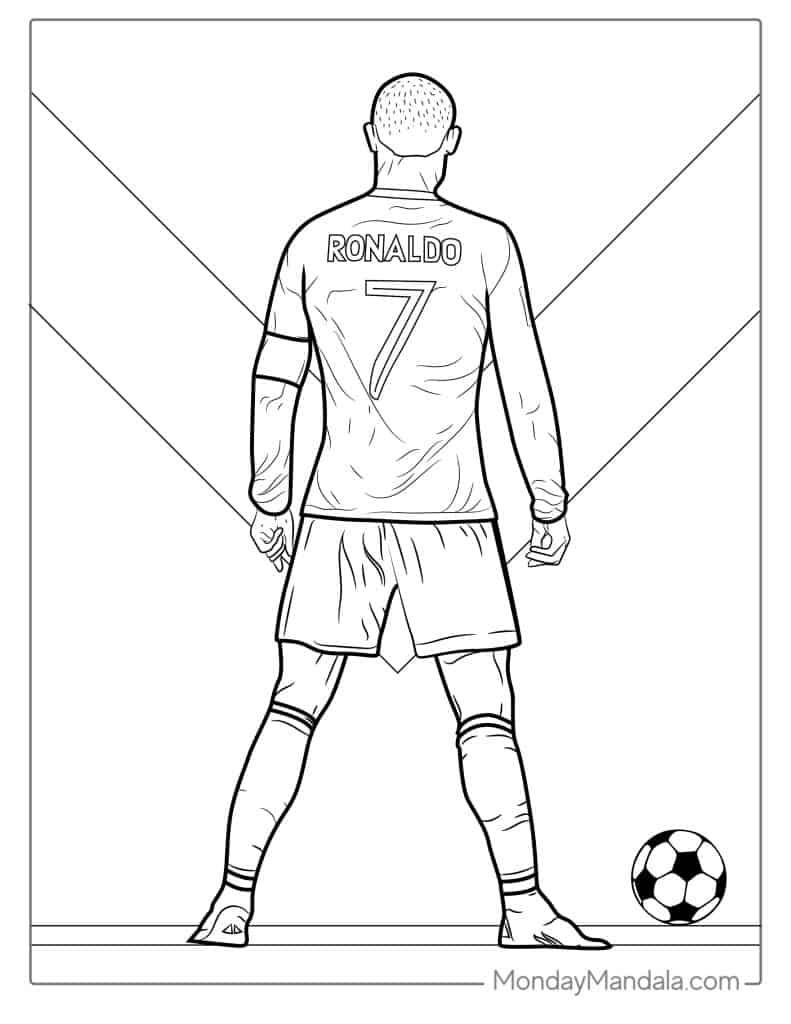 43+ Lovely Ronaldo Coloring Pages Free Printable