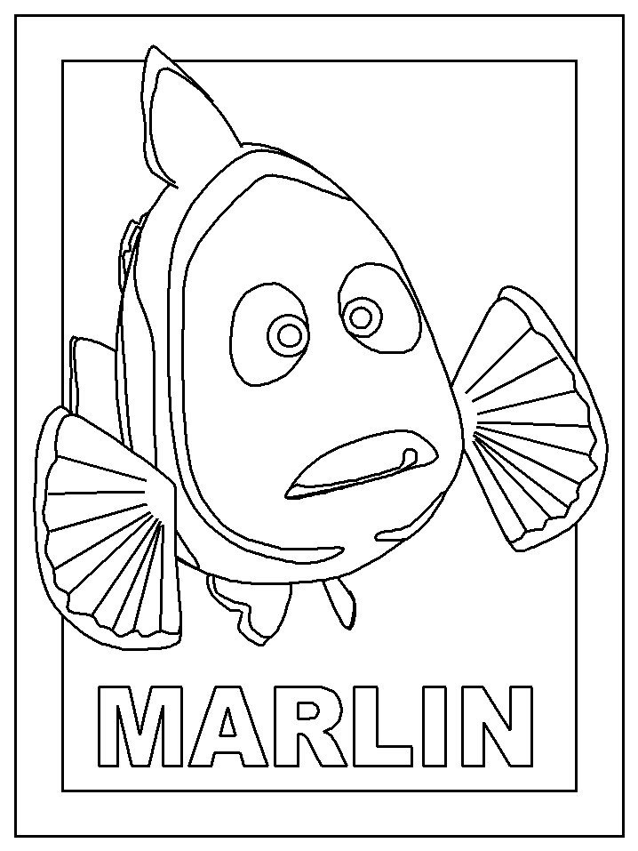 47+ Cute Nemo Coloring Pages PDF Printable