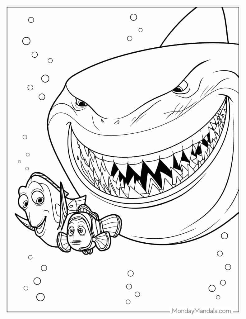 44+ Engaging Nemo Coloring Pages for Kids and Adult