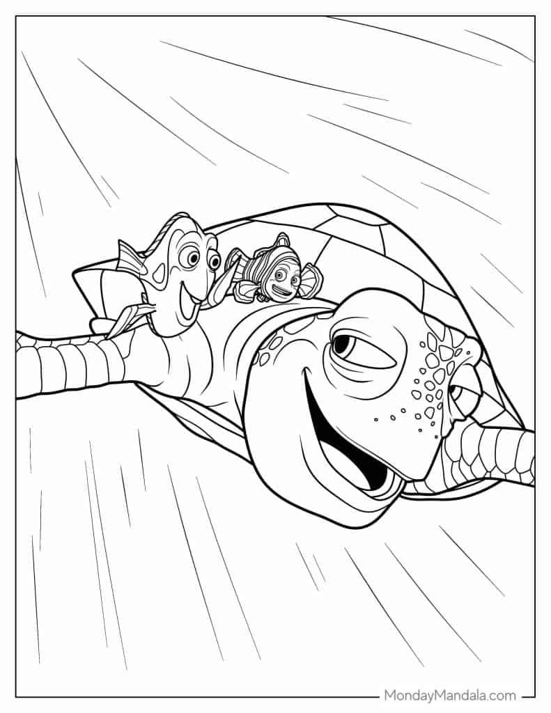 44+ New Nemo Coloring Pages Simple