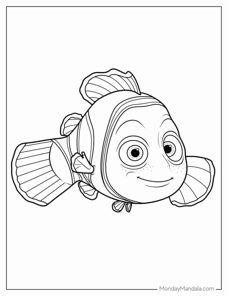 32+ Detailed Nemo Coloring Pages PDF Printable