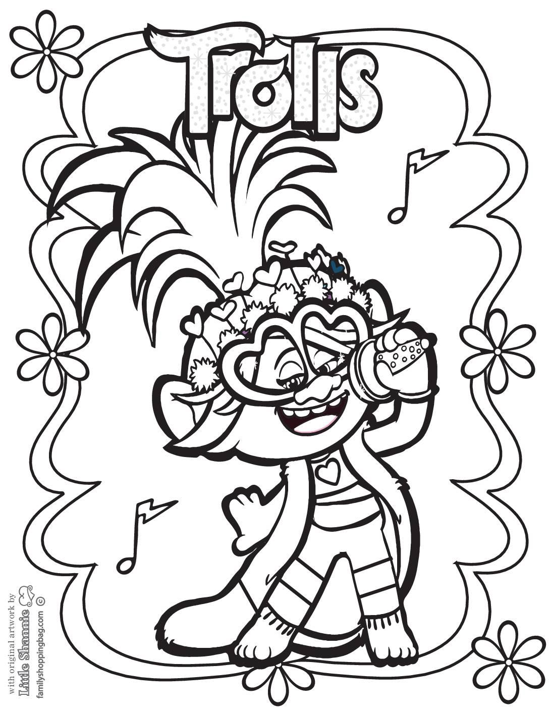 34+ The Best Trolls Coloring Pages Ideas