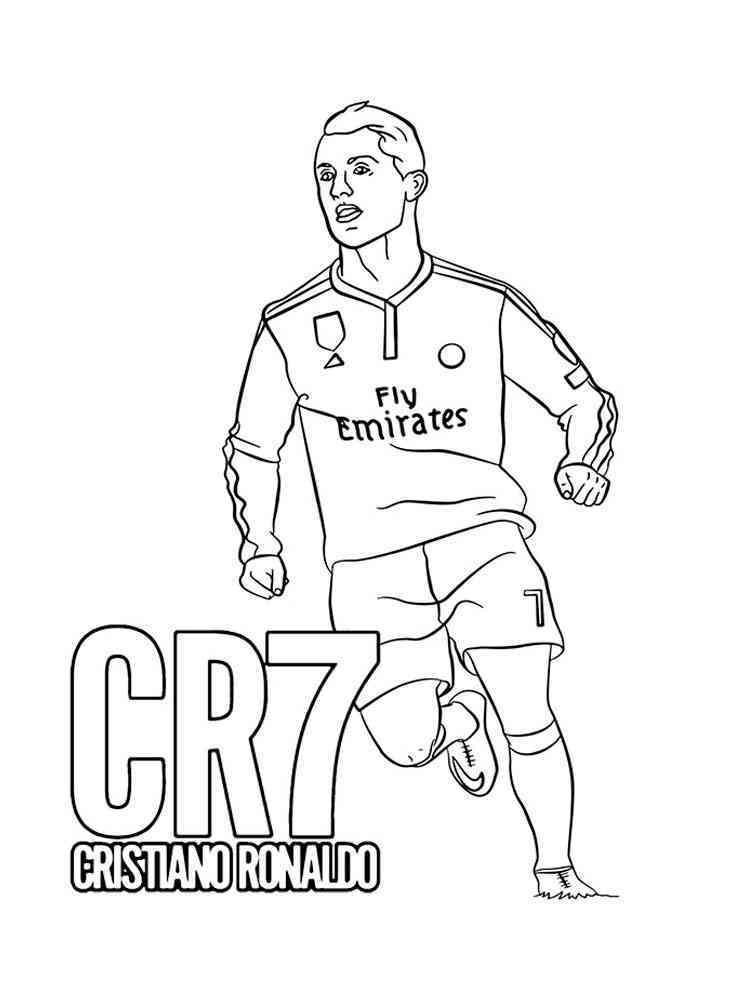 47+ The Best Ronaldo Coloring Pages Simple