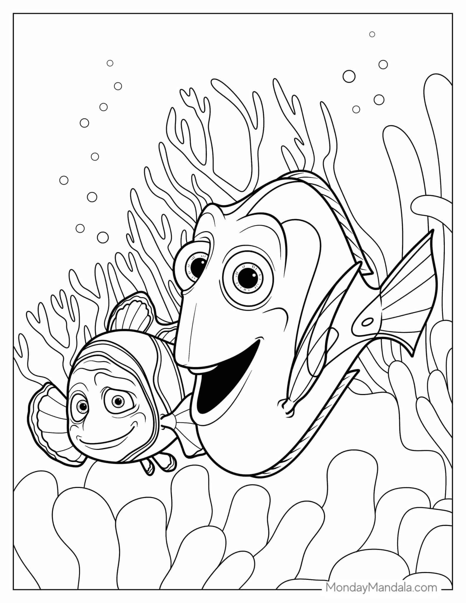 38+ Artistic Nemo Coloring Pages Cute