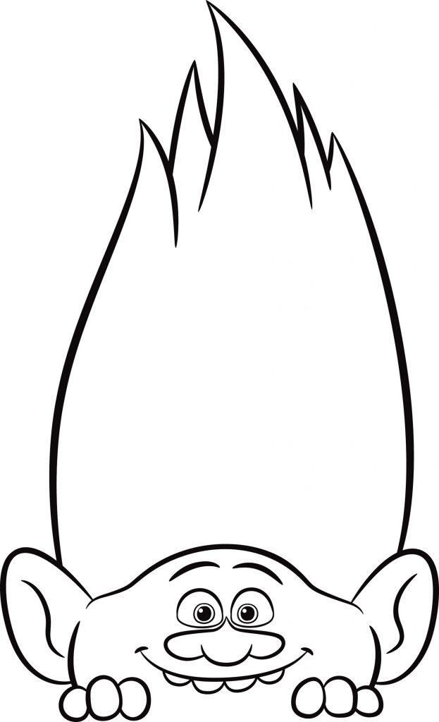 38+ Educational Trolls Coloring Pages for Kids