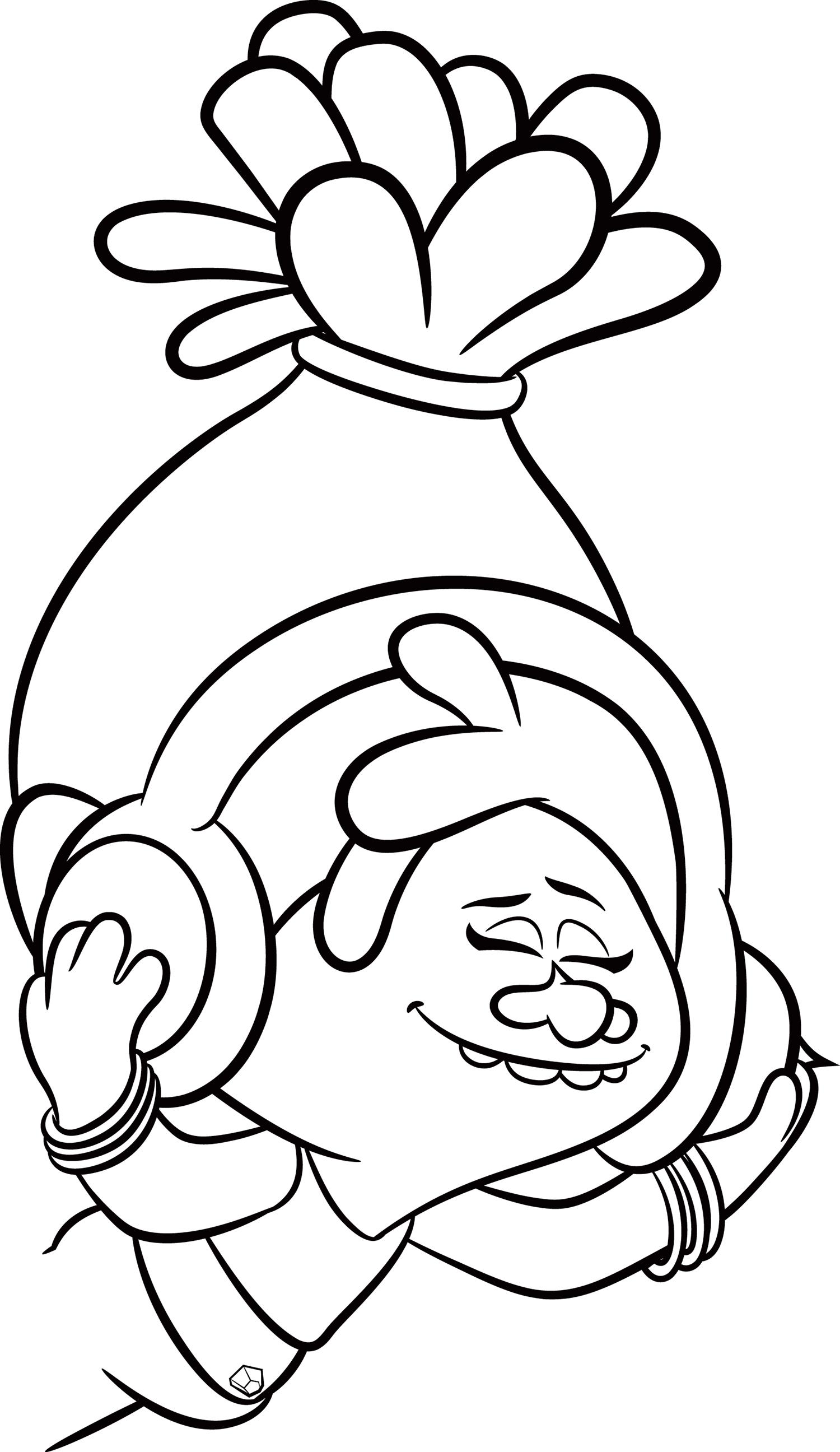 43+ Entertaining Trolls Coloring Pages Easy Kids