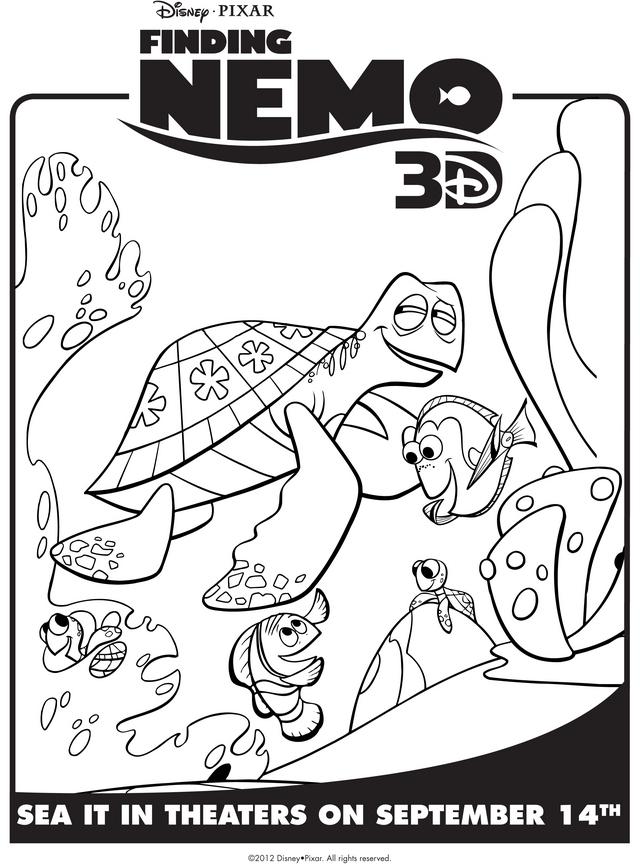 47+ Colorful Nemo Coloring Pages with Simple Outline