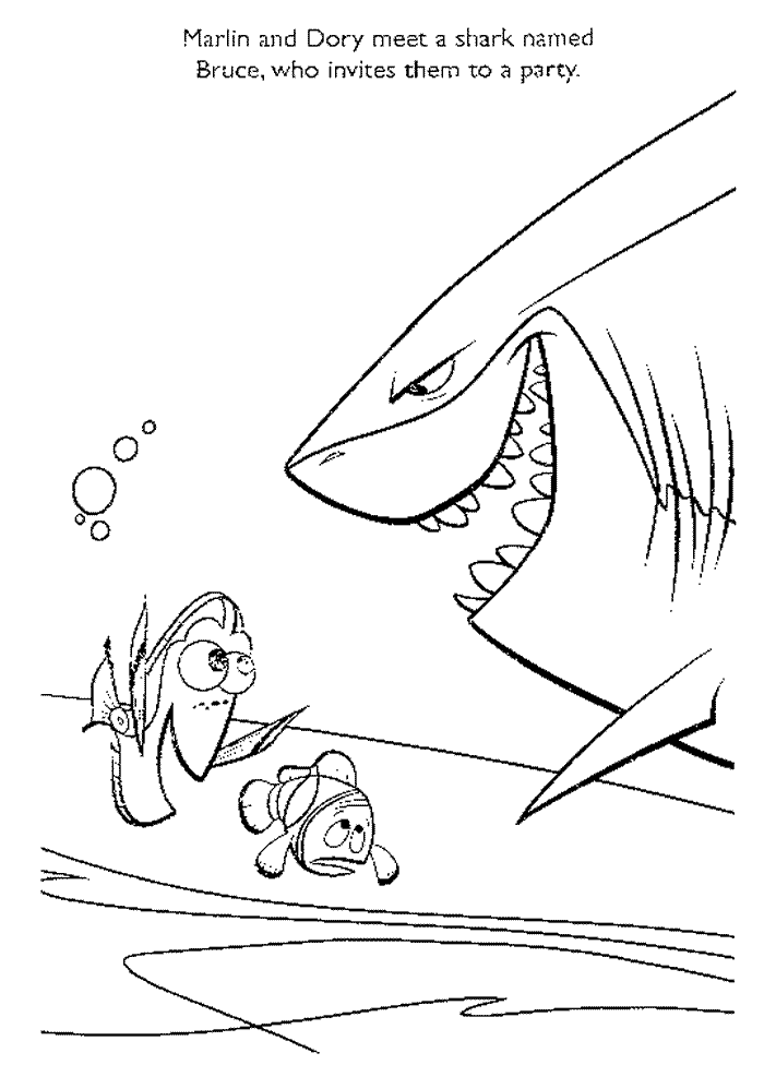 44+ Fun Nemo Coloring Pages with Simple Outline