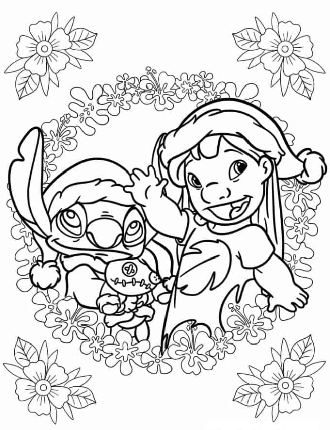 50+ Relaxing Stitch Sleeping Coloring Pages Archives