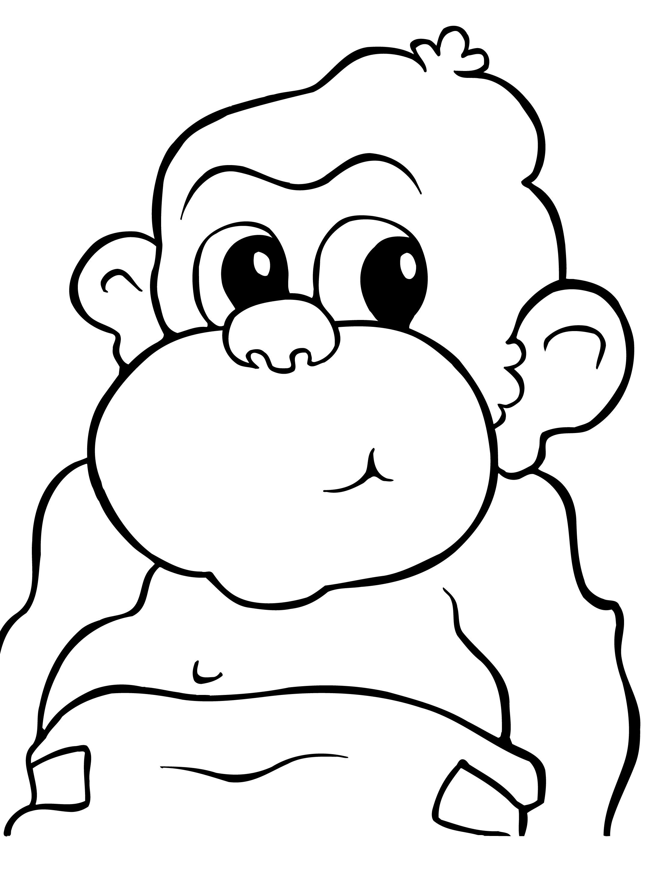 37+ Lovely Monkey Coloring Pages Unique