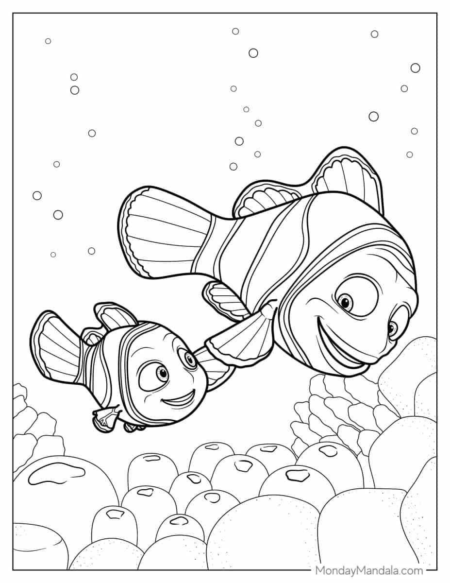 50+ Engaging Nemo Coloring Pages Unique