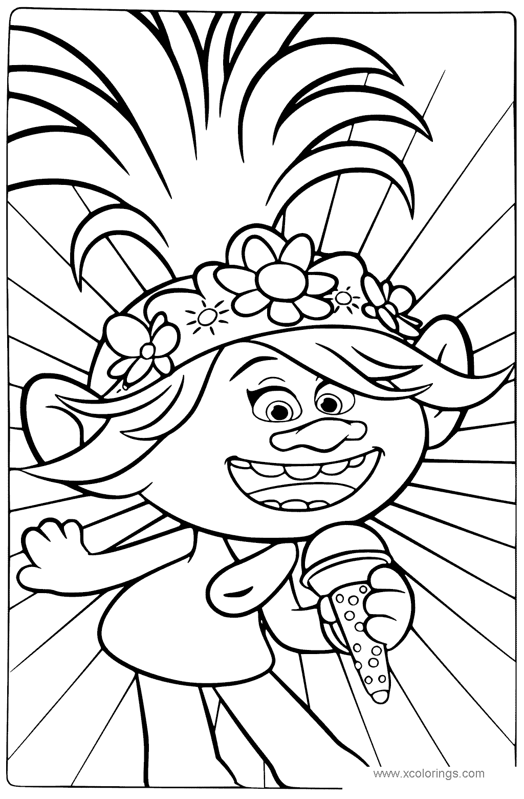 49+ Easy Trolls Coloring Pages for Kids