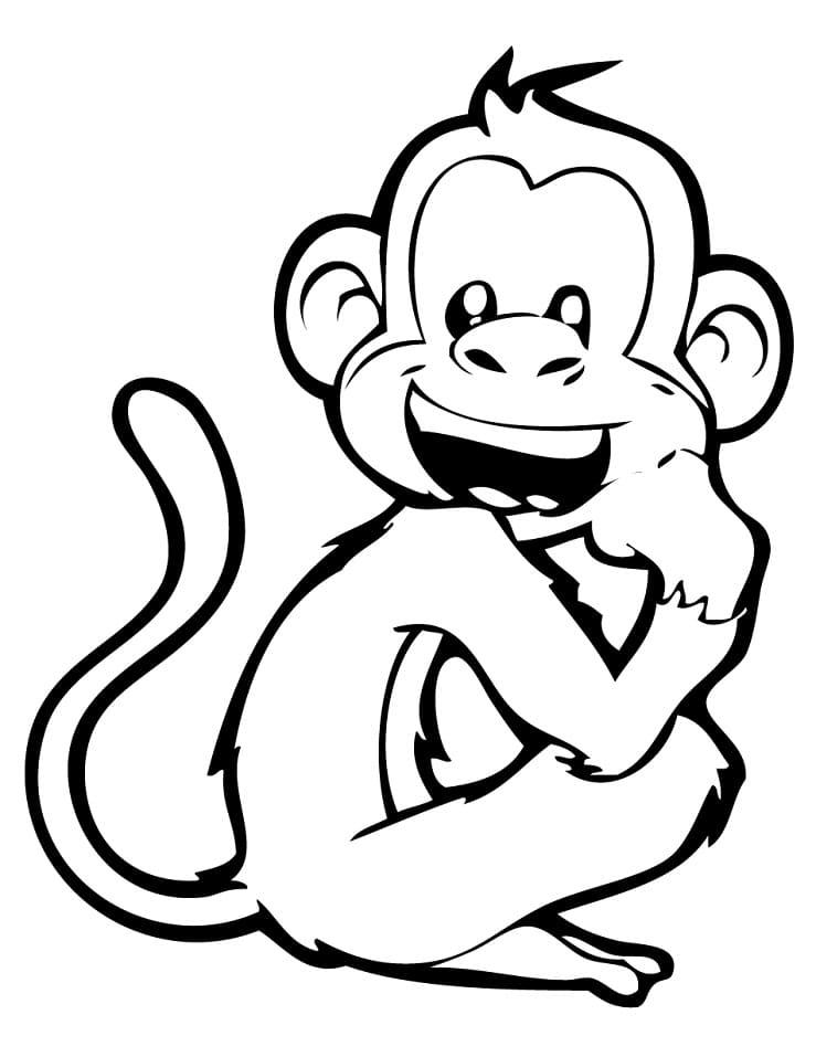 45+ The Best Monkey Coloring Pages Aesthetic