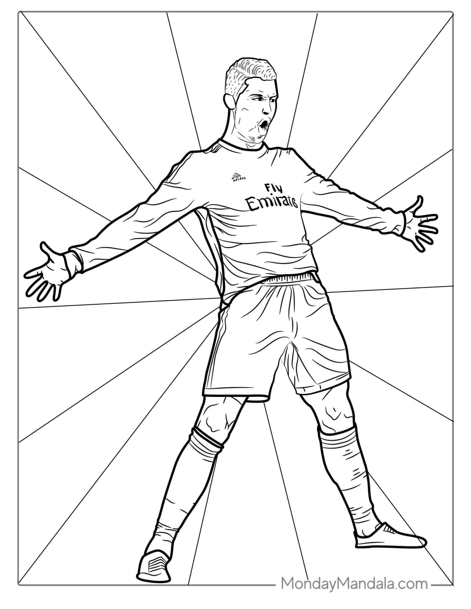 30+ New Ronaldo Coloring Pages to Print