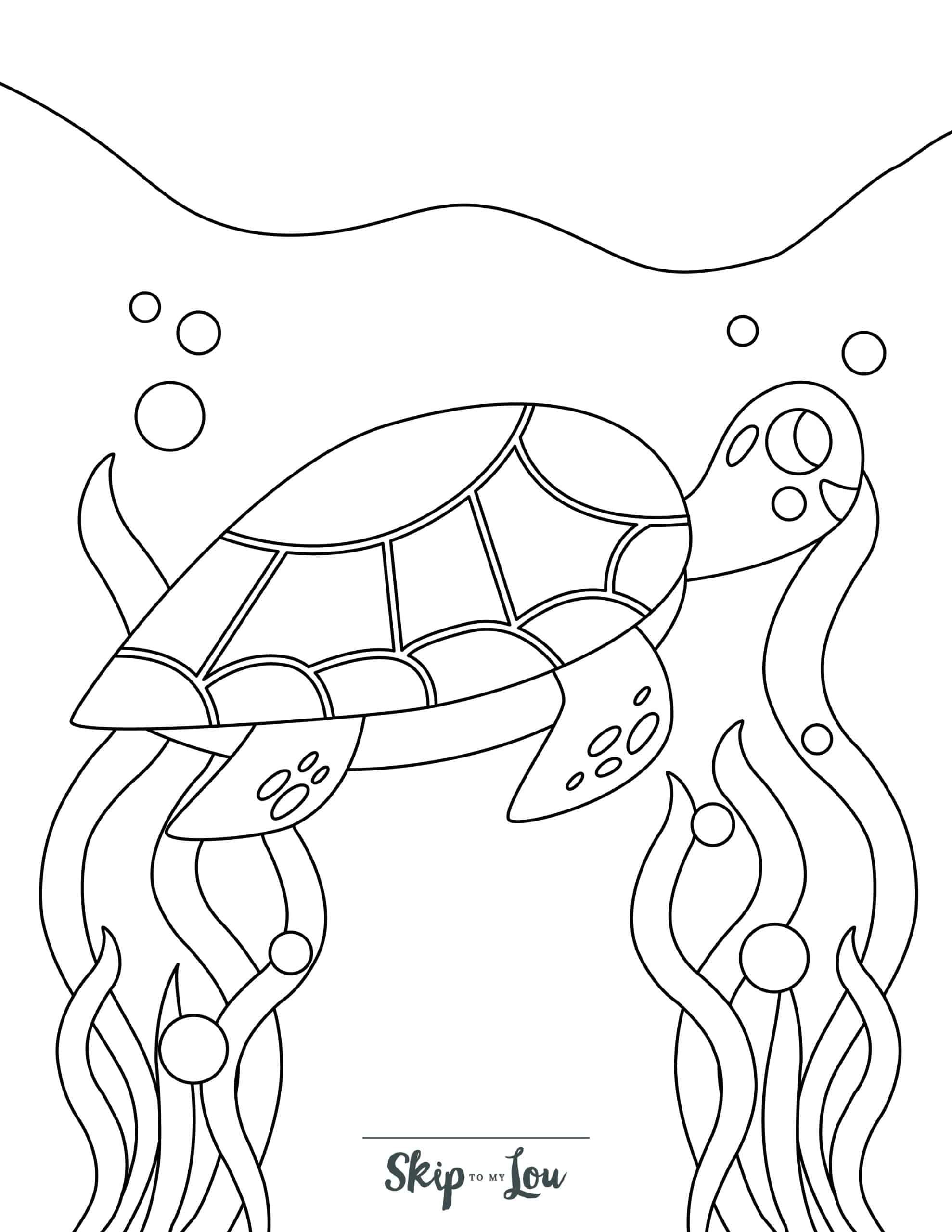 43+ Joyful Turtle Coloring Pages Art