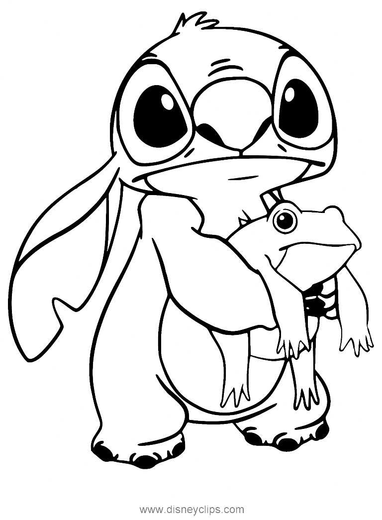 41+ Trendy Stitch Sleeping Coloring Pages PDF Printable