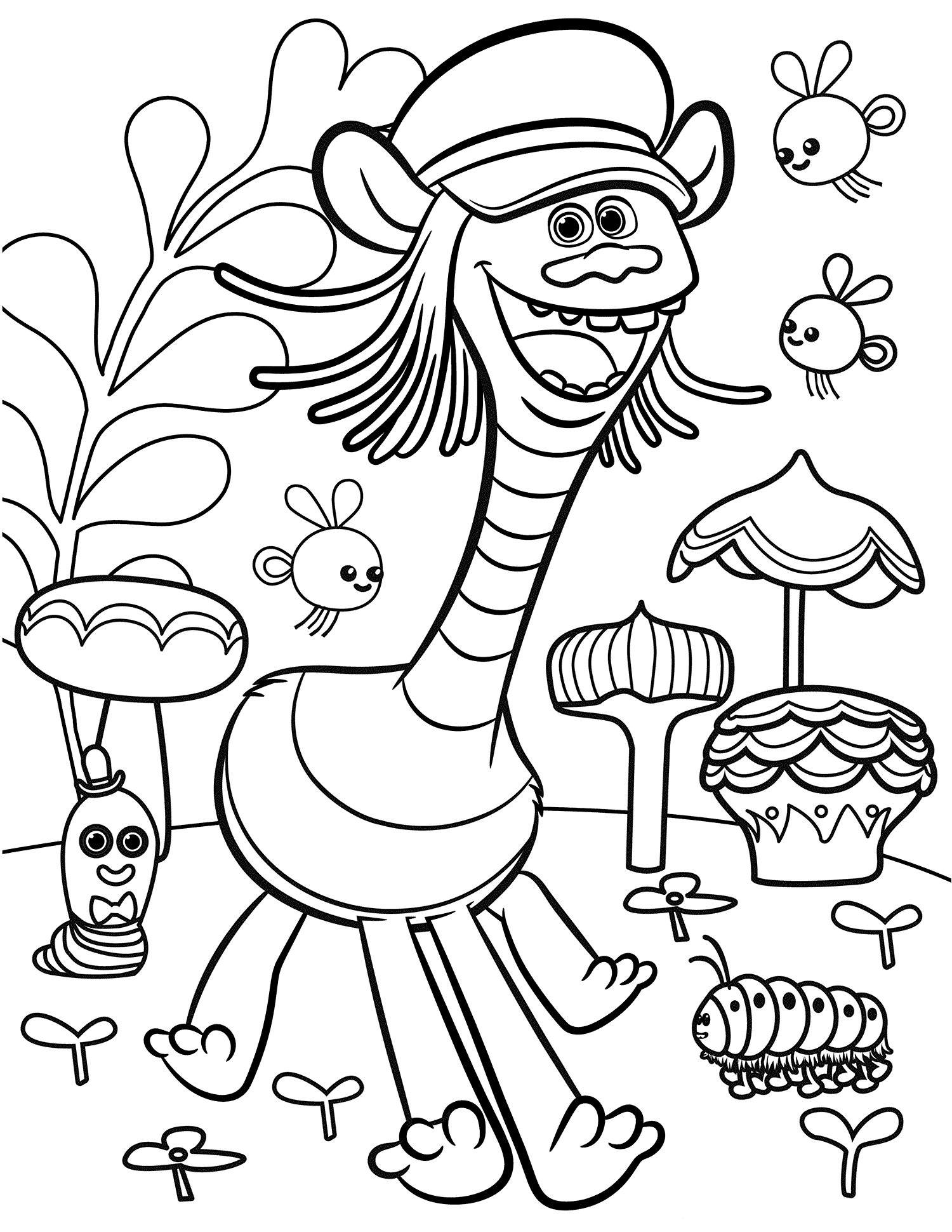 45+ Joyful Trolls Coloring Pages Inspirational