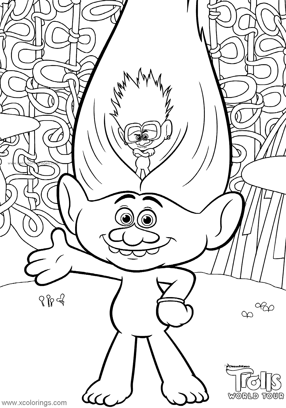 48+ Top Trolls Coloring Pages and Drawing