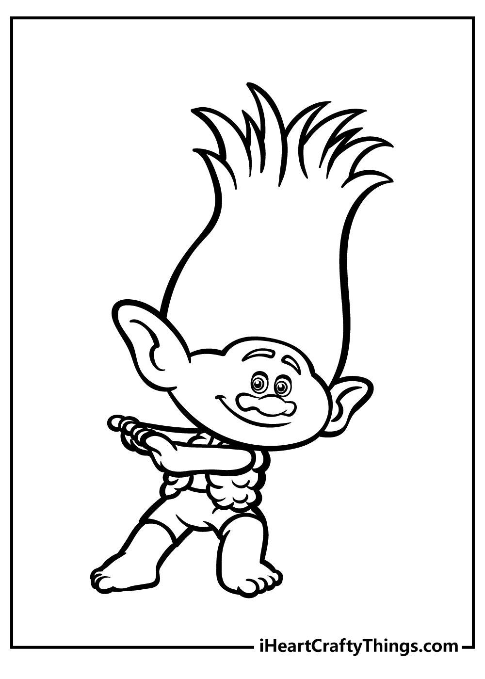 45+ Joyful Trolls Coloring Pages for Kids and Adult