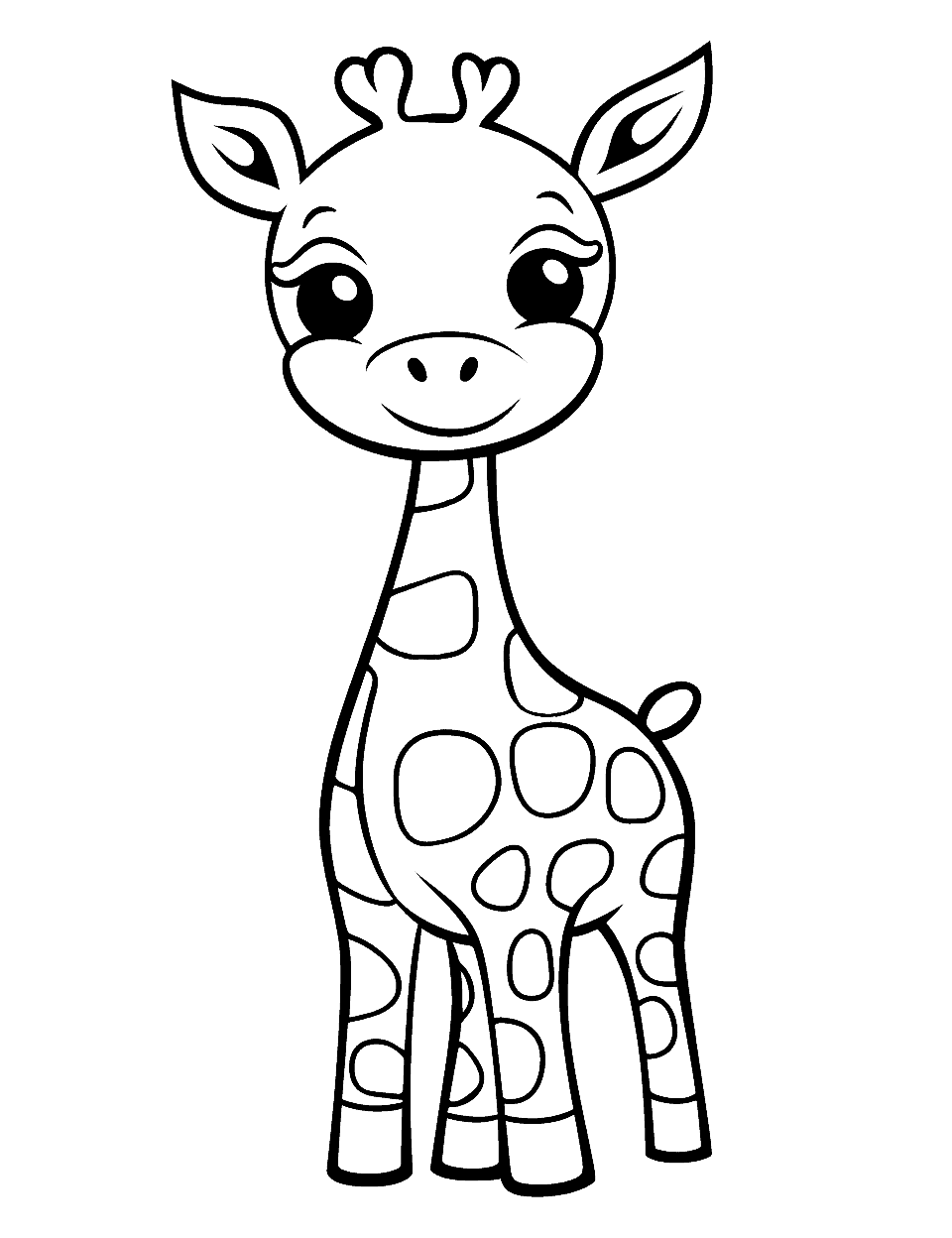 48+ Simple Animal Coloring Pages Easy Kids