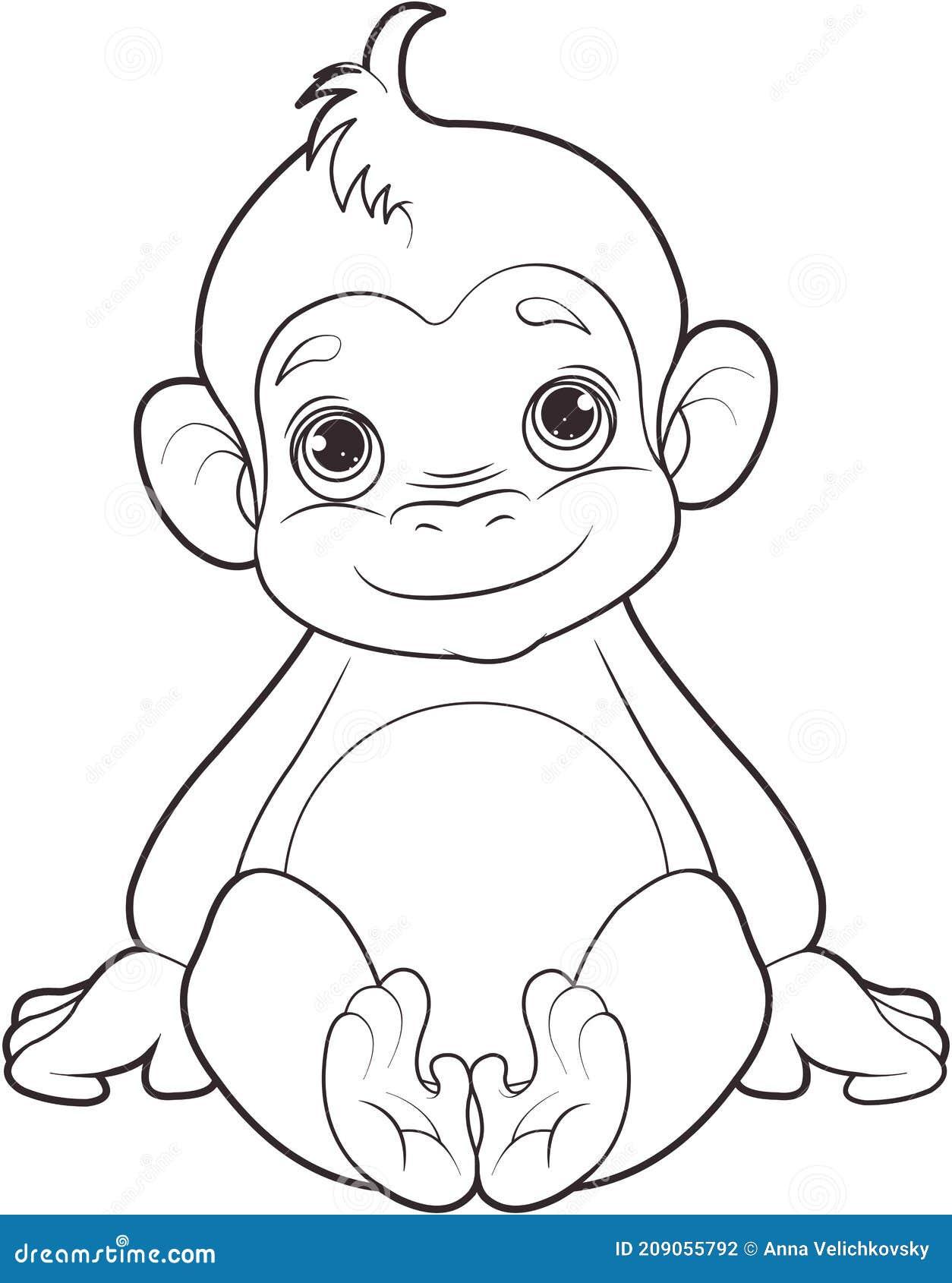 41+ Whimsical Monkey Coloring Pages Free Printable