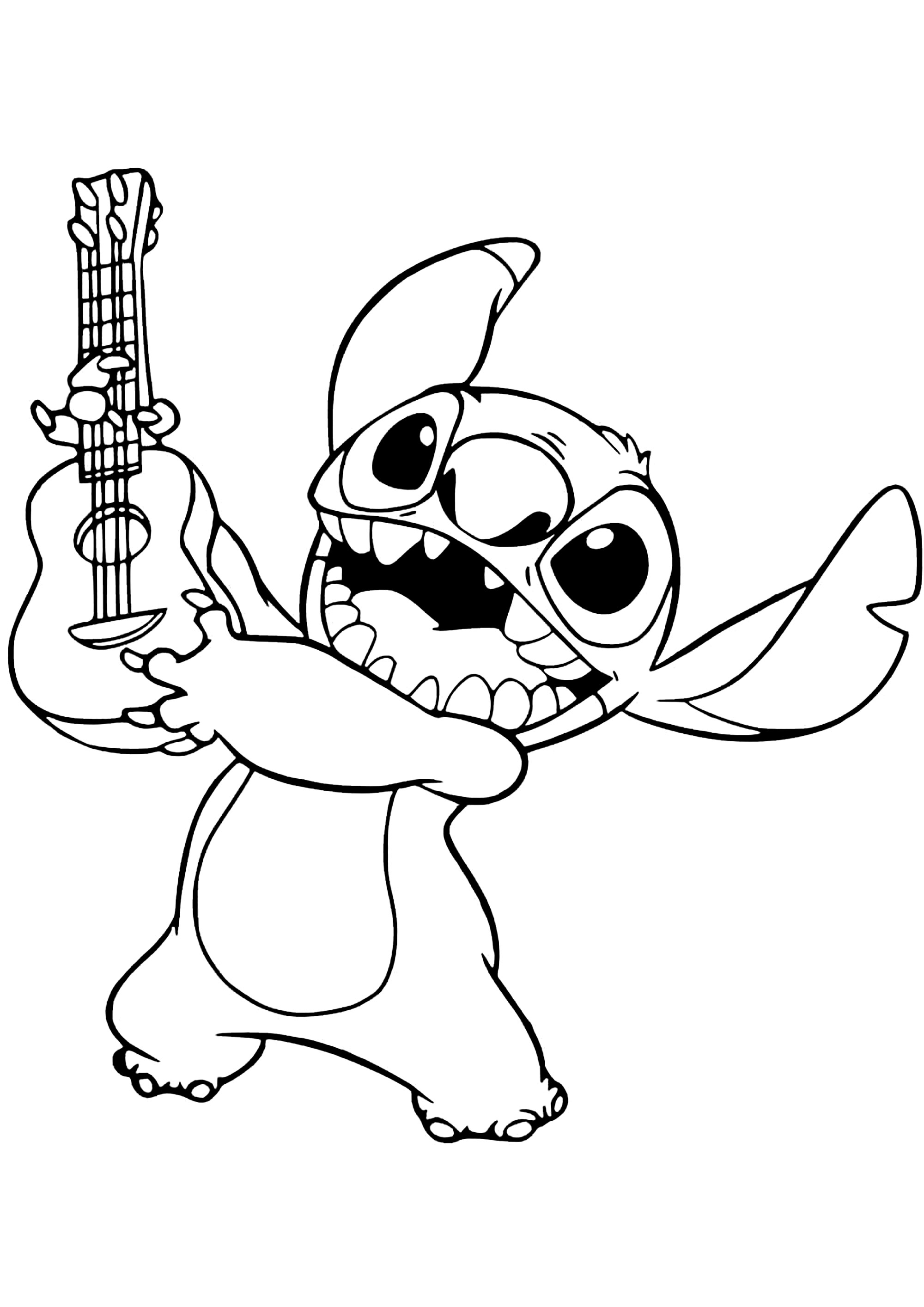 34+ Dazzling Angry Stitch Coloring Page Printable