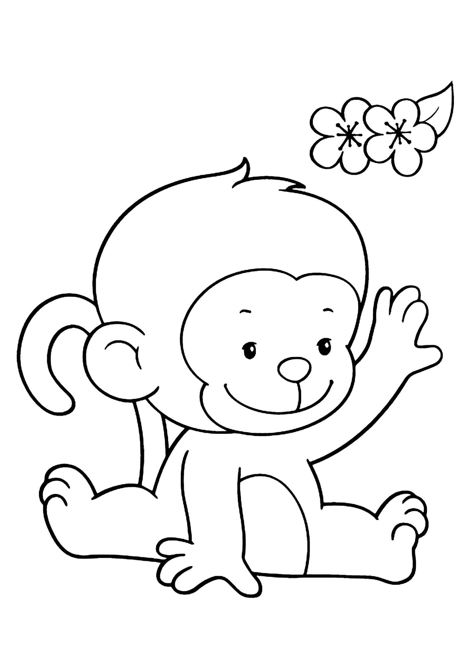 45+ Free Monkey Coloring Pages Art