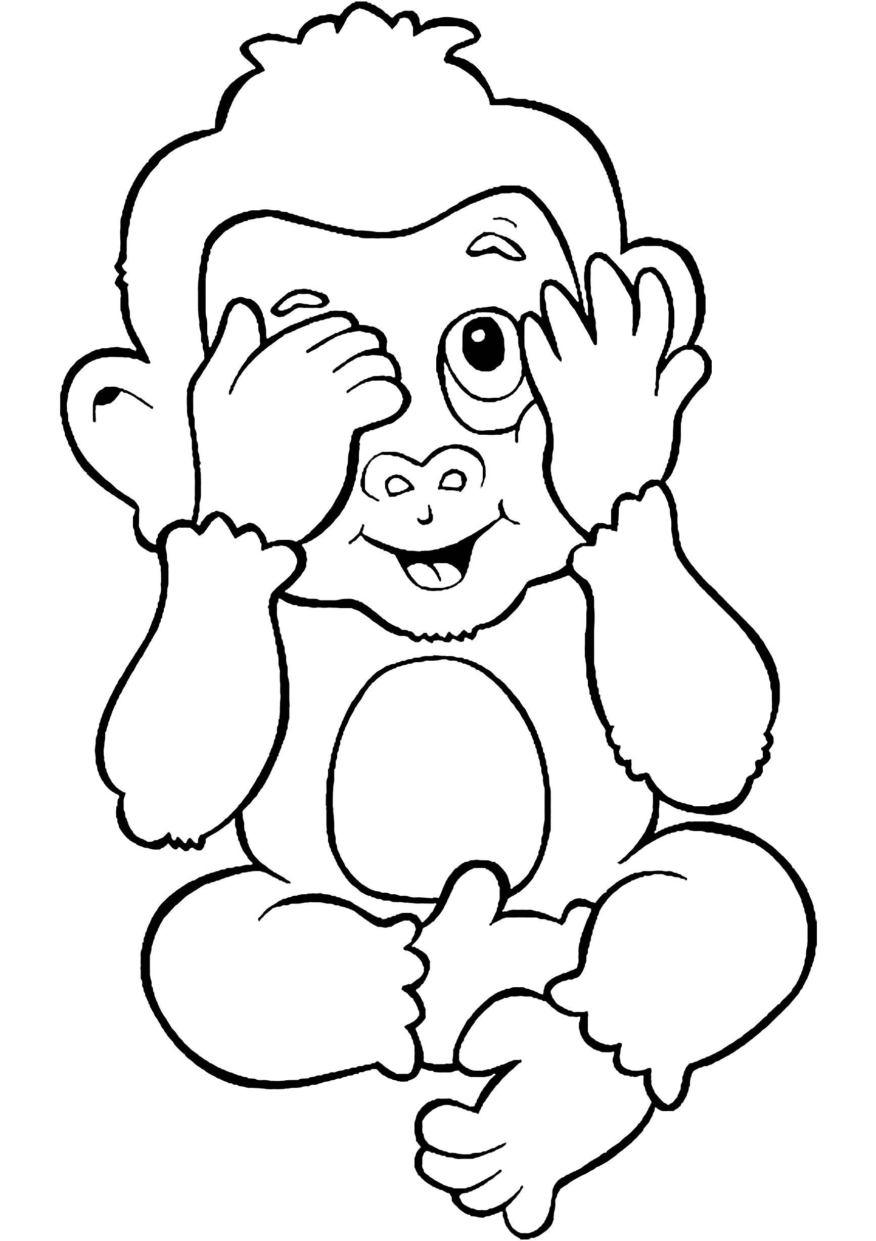 49+ Adorable Monkey Coloring Pages Printable Sheets