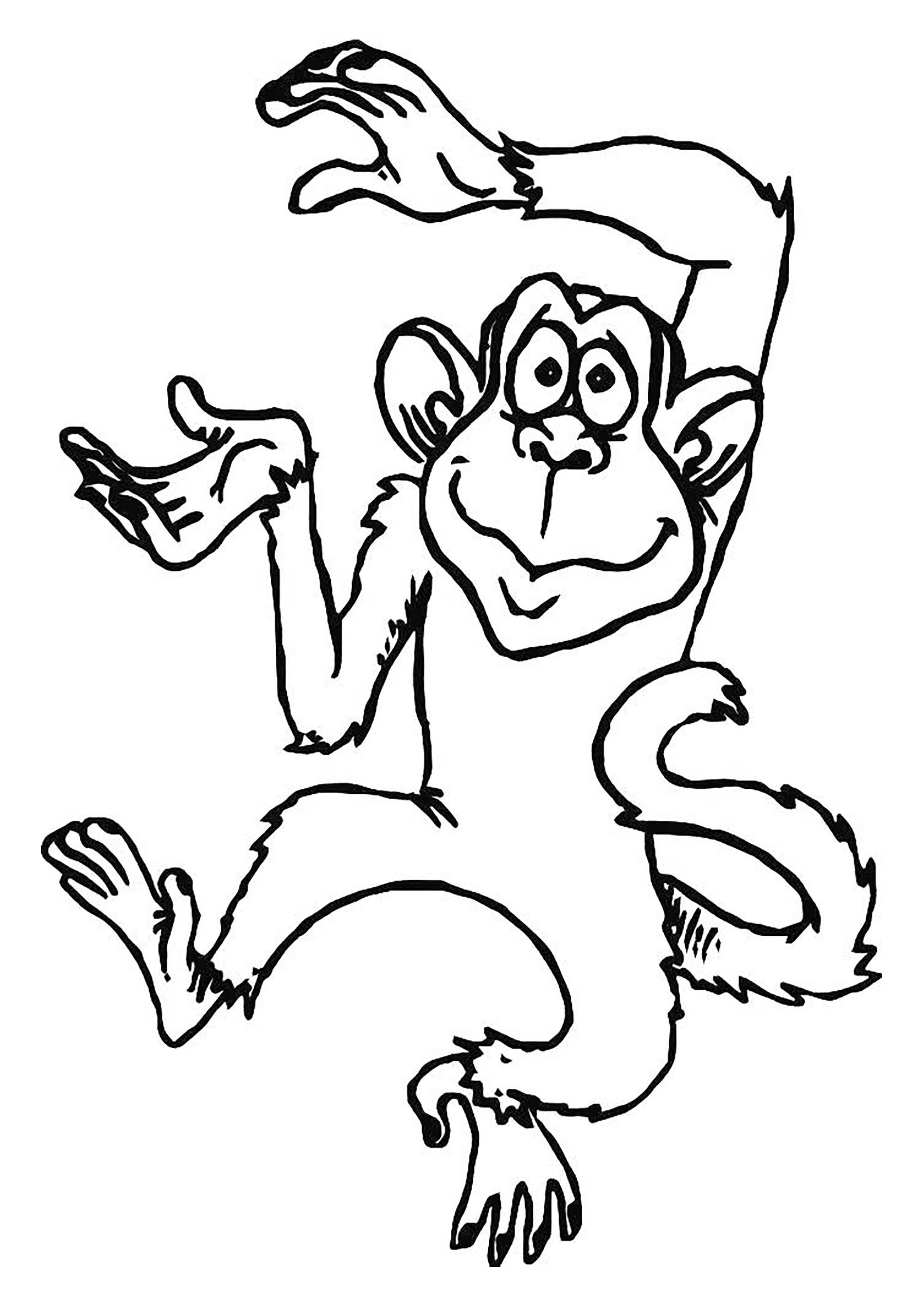 40+ Trendy Monkey Coloring Pages to Print