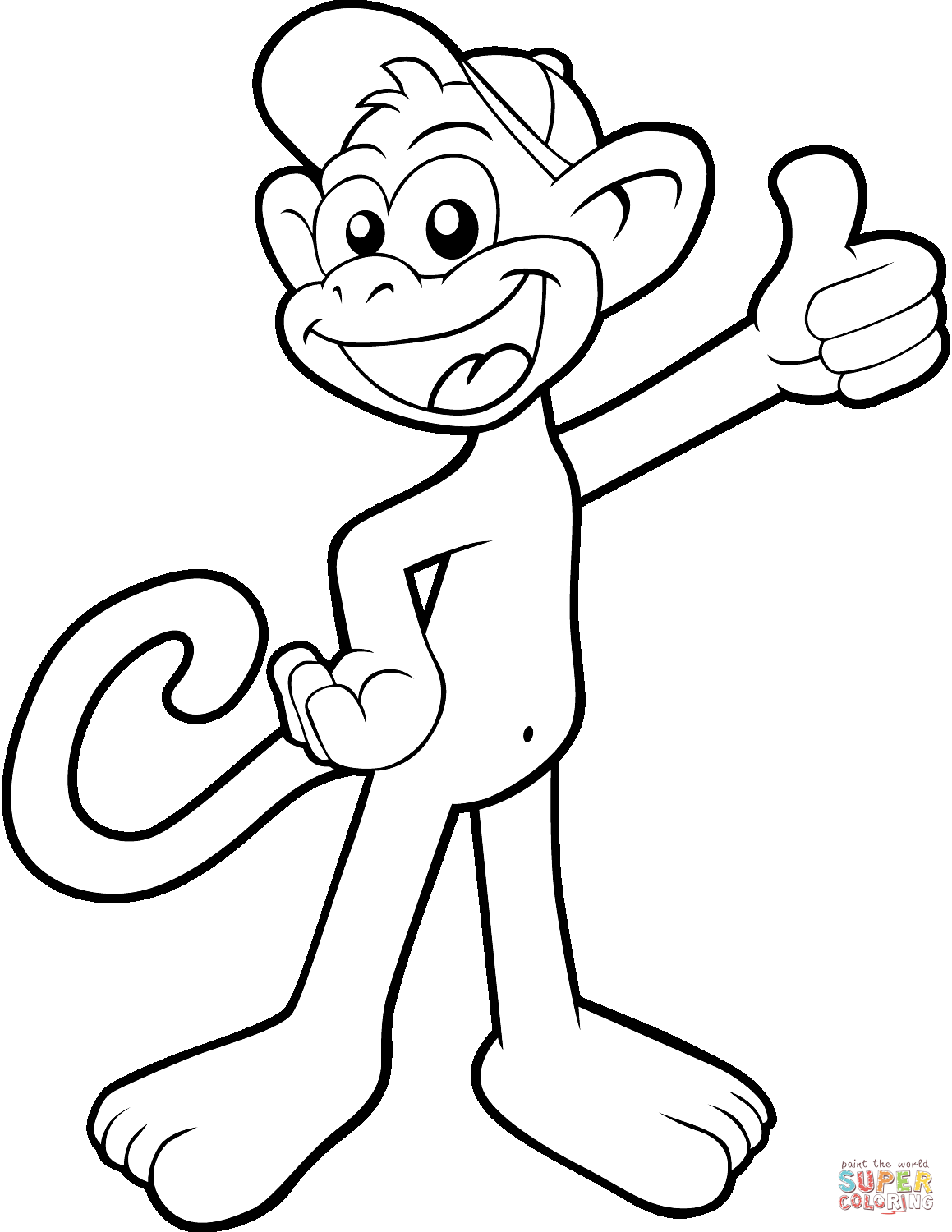 42+ Artistic Monkey Coloring Pages Unique